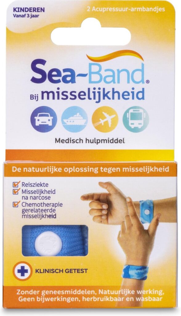 Sea-Band tegen misselijkheid in de auto