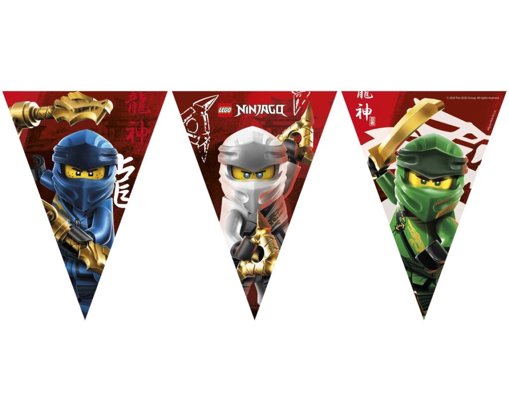 Feestversiering voor jongens die van Ninjago houden