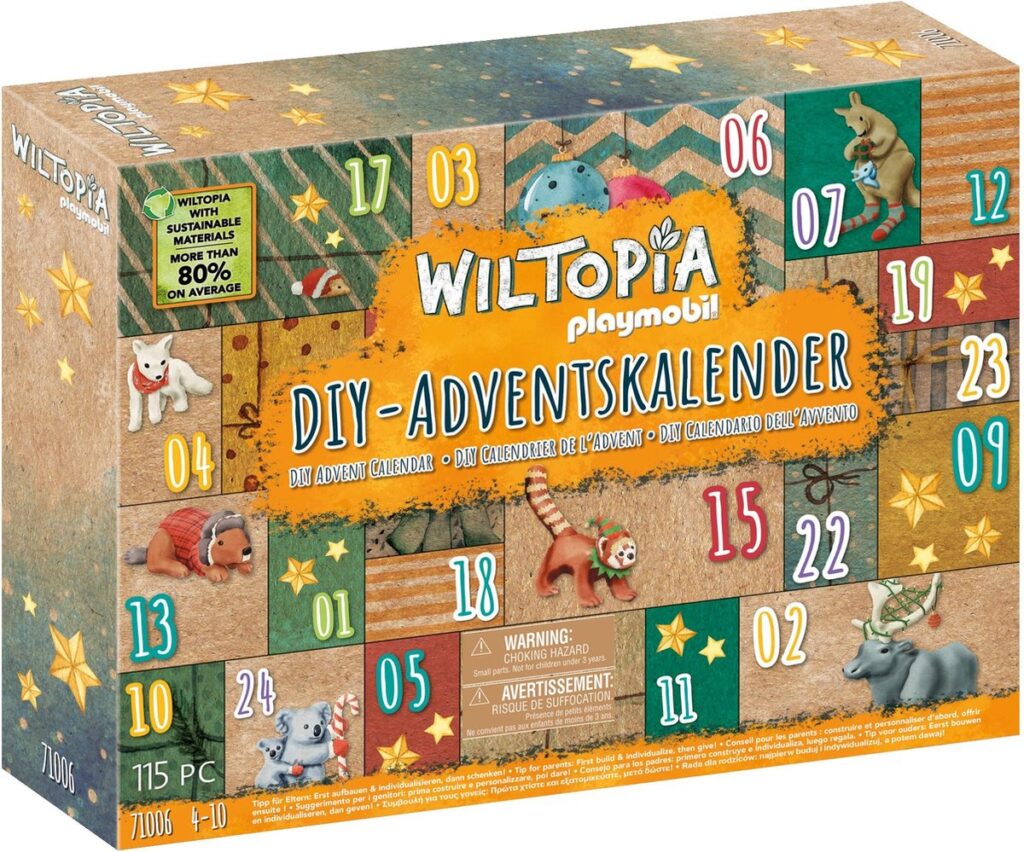 Wiltopia Dierenwereldreis adventskalender van Playmobil