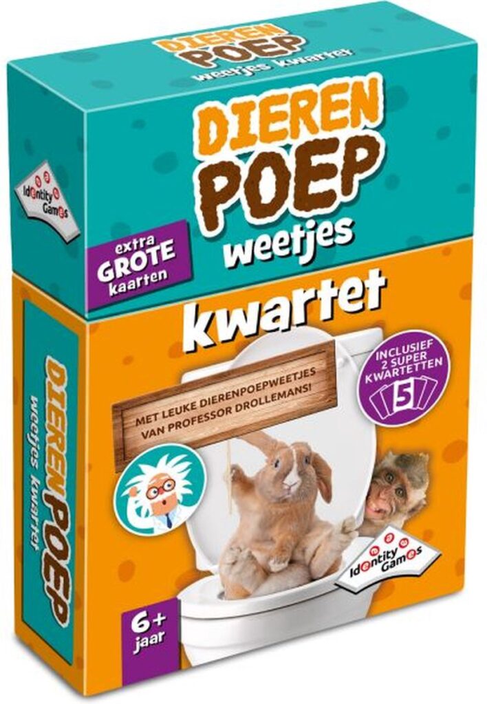 Kwartet met dierenpoep weetjes