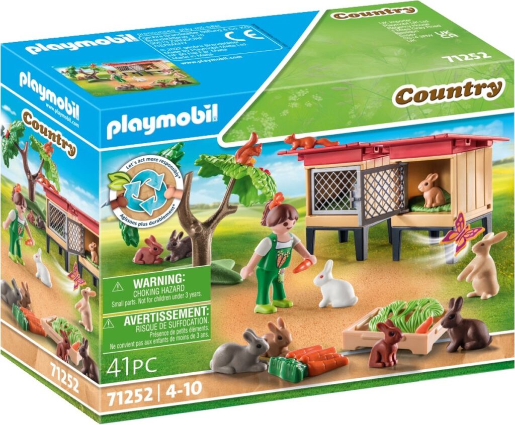 Konijnenhok van Playmobil Country voor jongens van 3 jaar