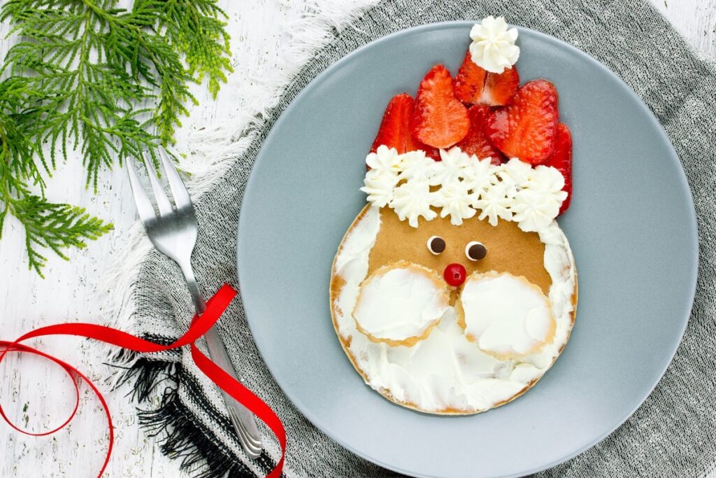 Kerstman pannenkoek