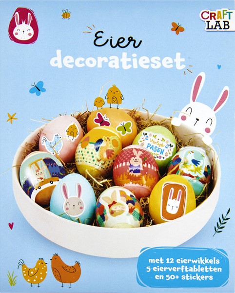 Eierdecoratieset van Craft Lab is een super leuke set voor kinderen met Pasen. 