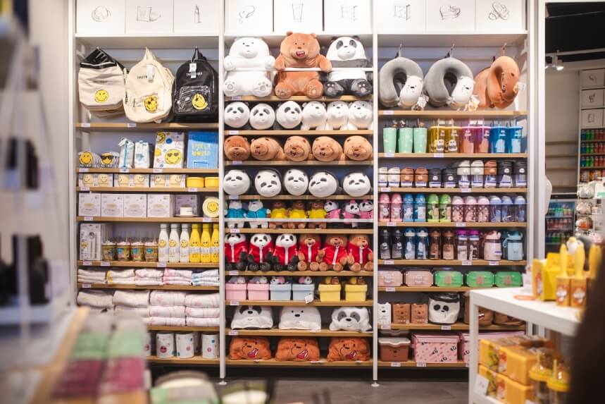 miniso in de westfield mall is een hemel voor kinderen