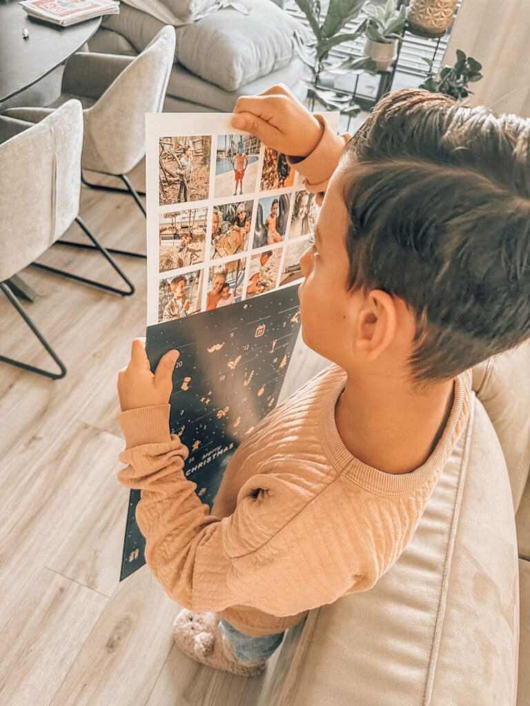 Coole adventskalender met eigen foto's voor opa en oma