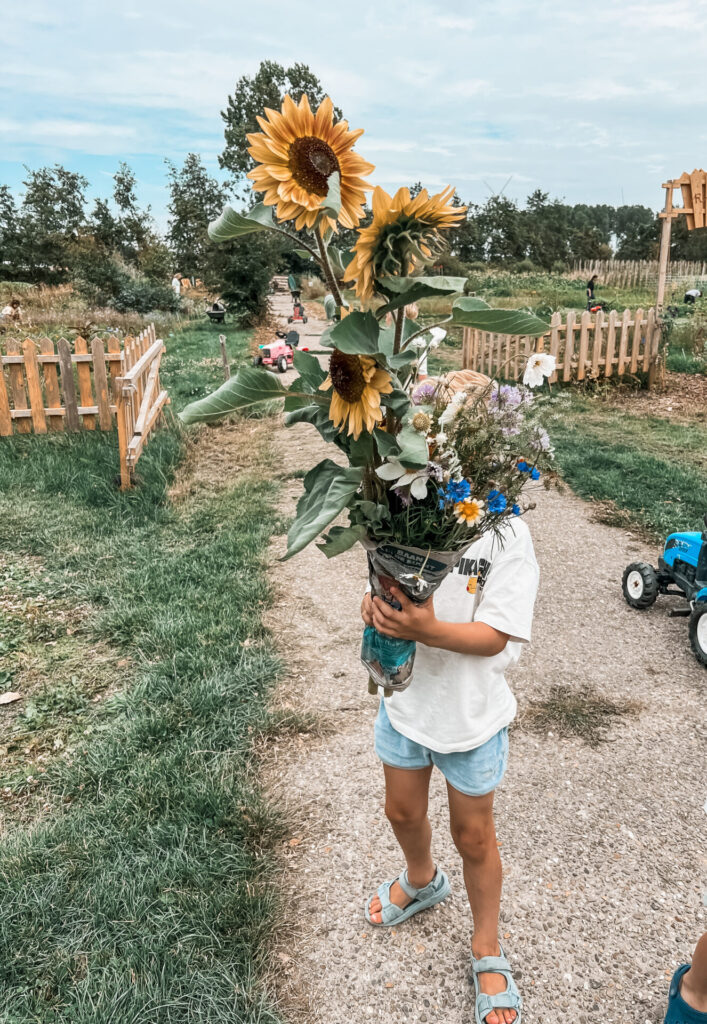 Een zelfgeplukte bos bloemen is een perfect cadeau voor opa en oma